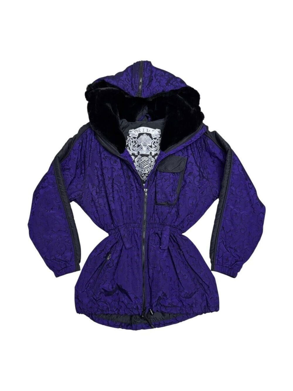 NILS Vintage 90s Ski Snowboard Retro Purple Winter Jacket Coat Womens 10
